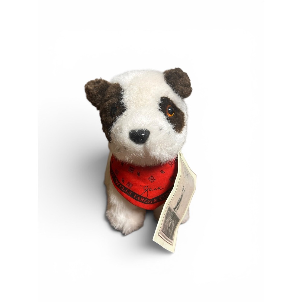 Vintage Wells Fargo Jack the Dog Plush Mascot Animal Fair with Tag & Bandana